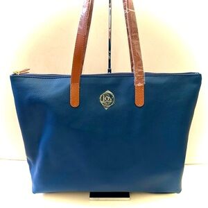 NWT Joy Leather Tote w/Dust Cover/Polyester Tote. 2 bags. In original packaging.